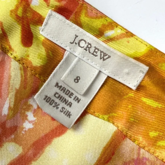 J Crew Silk Poppy Tank | size 8 - Picture 5 of 5